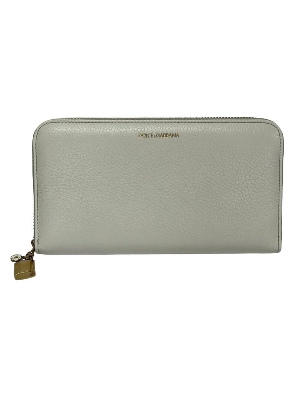 Dolce & Gabbana Wallet White Zip Around Leather
